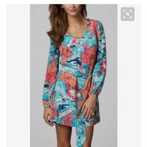 Lilly Pulitzer Silk dress x marks the spot Connie